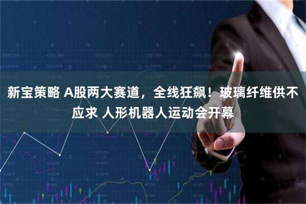 新宝策略 A股两大赛道，全线狂飙！玻璃纤维供不应求 人形机器人运动会开幕